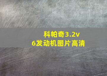 科帕奇3.2v6发动机图片高清