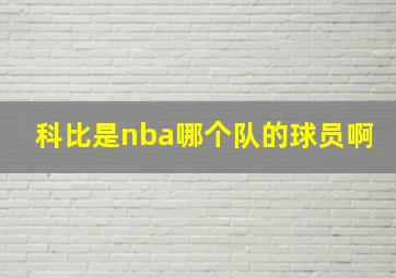 科比是nba哪个队的球员啊