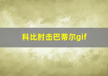 科比肘击巴蒂尔gif