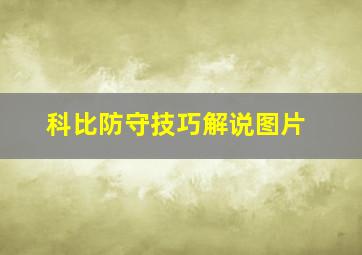 科比防守技巧解说图片