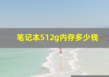 笔记本512g内存多少钱