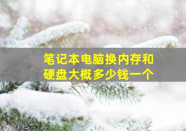 笔记本电脑换内存和硬盘大概多少钱一个