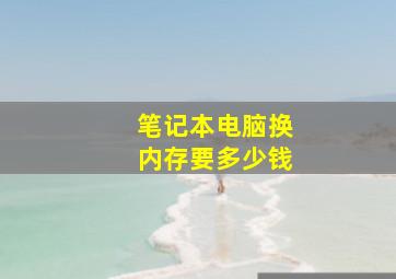 笔记本电脑换内存要多少钱