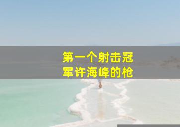 第一个射击冠军许海峰的枪