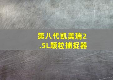 第八代凯美瑞2.5L颗粒捕捉器