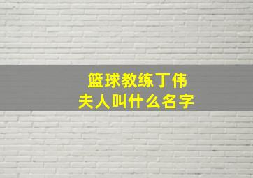 篮球教练丁伟夫人叫什么名字