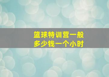 篮球特训营一般多少钱一个小时