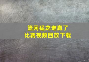 篮网猛龙谁赢了比赛视频回放下载