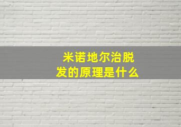 米诺地尔治脱发的原理是什么