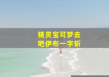 精灵宝可梦去吧伊布一字斩