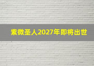 紫微圣人2027年即将出世