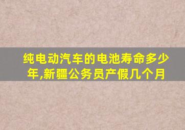 纯电动汽车的电池寿命多少年,新疆公务员产假几个月