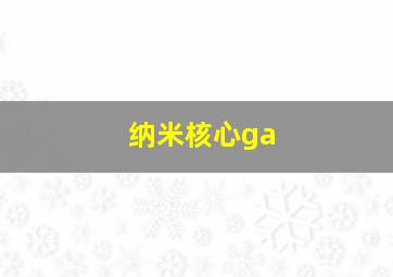 纳米核心ga