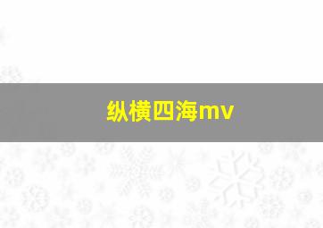 纵横四海mv