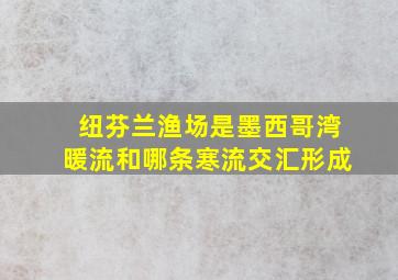 纽芬兰渔场是墨西哥湾暖流和哪条寒流交汇形成