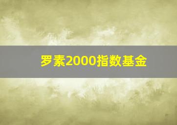 罗素2000指数基金