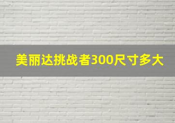 美丽达挑战者300尺寸多大