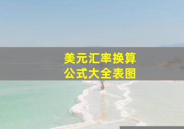 美元汇率换算公式大全表图