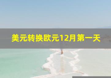 美元转换欧元12月第一天