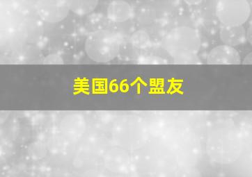 美国66个盟友