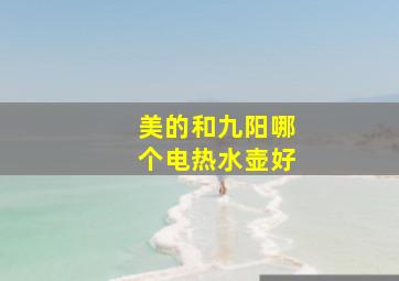 美的和九阳哪个电热水壶好