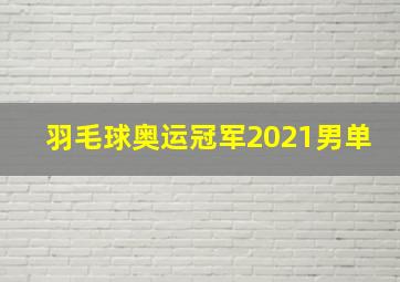 羽毛球奥运冠军2021男单