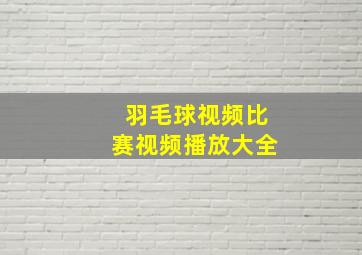 羽毛球视频比赛视频播放大全