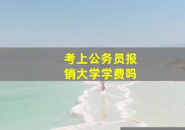 考上公务员报销大学学费吗