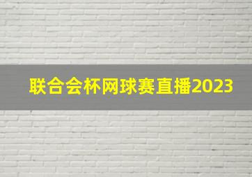 联合会杯网球赛直播2023