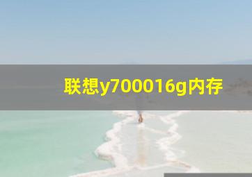 联想y700016g内存