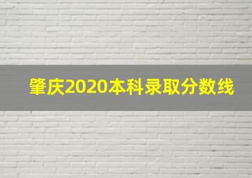 肇庆2020本科录取分数线