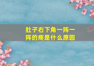 肚子右下角一阵一阵的疼是什么原因