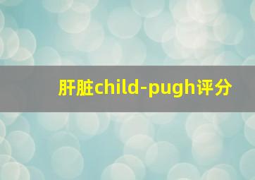 肝脏child-pugh评分