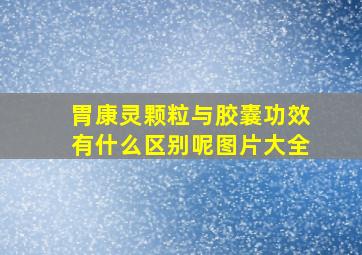 胃康灵颗粒与胶囊功效有什么区别呢图片大全