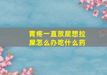 胃疼一直放屁想拉屎怎么办吃什么药