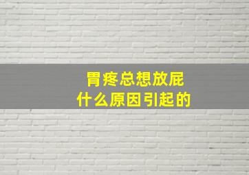 胃疼总想放屁什么原因引起的