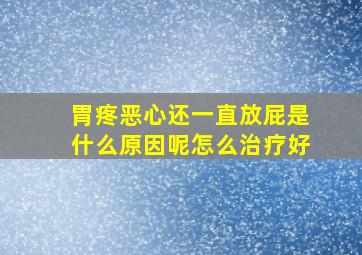 胃疼恶心还一直放屁是什么原因呢怎么治疗好