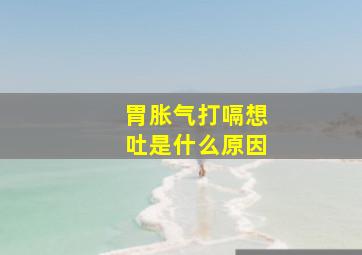 胃胀气打嗝想吐是什么原因