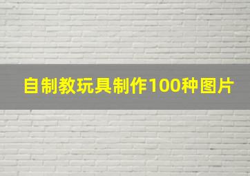 自制教玩具制作100种图片