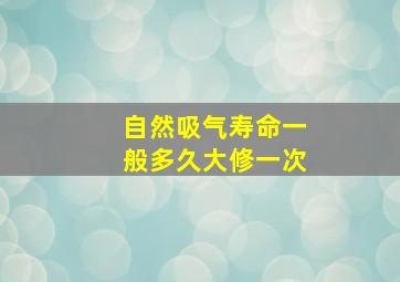 自然吸气寿命一般多久大修一次