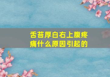 舌苔厚白右上腹疼痛什么原因引起的