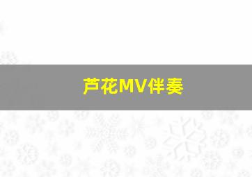 芦花MV伴奏