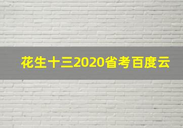 花生十三2020省考百度云