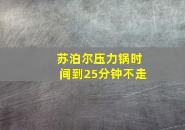 苏泊尔压力锅时间到25分钟不走