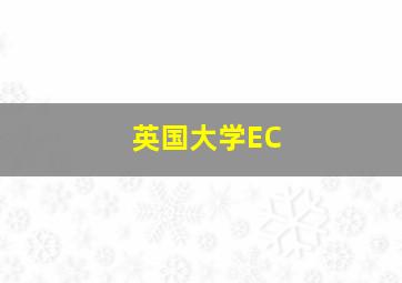 英国大学EC