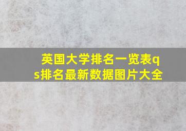 英国大学排名一览表qs排名最新数据图片大全