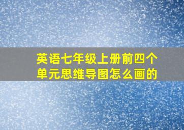 英语七年级上册前四个单元思维导图怎么画的