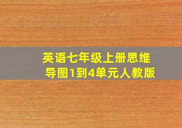 英语七年级上册思维导图1到4单元人教版