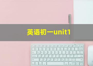 英语初一unit1