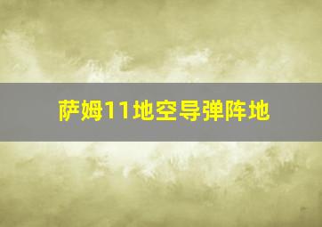 萨姆11地空导弹阵地